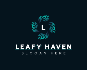 Gardening Leaves Planting logo design