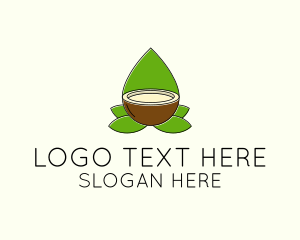 Nature - Natural Coconut Oil logo design