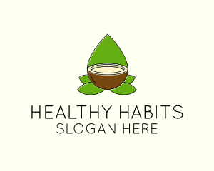 Natural Coconut Oil logo design