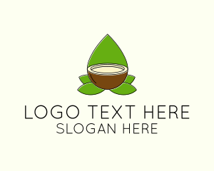 Leaf - Natural Coconut Oil logo design