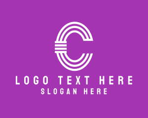 Statistics - Creative Pillar Business Letter C logo design