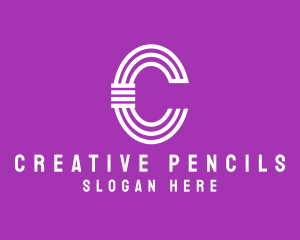 Creative Pillar Business Letter C logo design