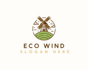 Windmill - Flour Mill Windmill logo design