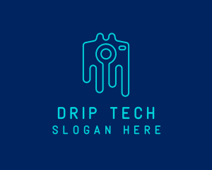 Digital Camera Drip  logo design