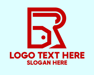 Sale - Red Letter R Sale logo design