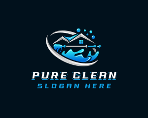 House Cleaning Pressure Wash logo design