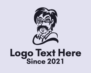 Glasses - Old Man Glasses logo design