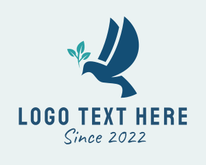 Freedom - Peace Dove Religion logo design