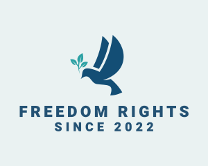 Peace Dove Freedom logo design