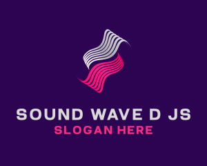 Abstract Sound Waves logo design