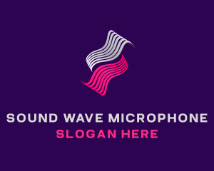 Abstract Sound Waves logo design