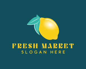 Lemon Fruit Market logo design