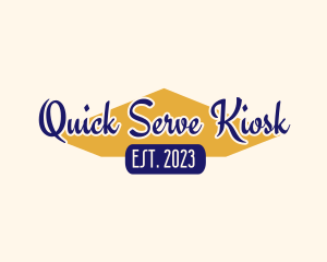 Kiosk - Retro Retail Market logo design