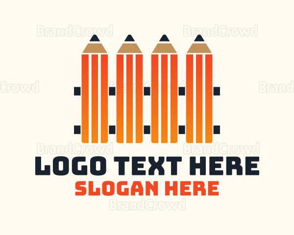 Pencil Fence School Logo