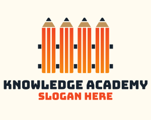 School - Pencil Fence School logo design