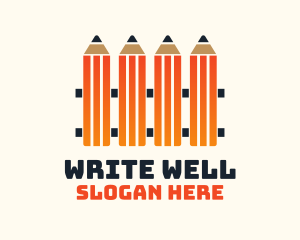 Pencil - Pencil Fence School logo design