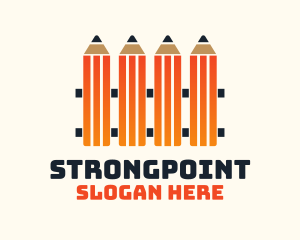 School - Pencil Fence School logo design