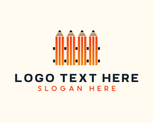 Bookstore - Pencil Fence School logo design