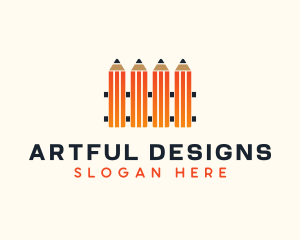 Pencil Fence School  logo design