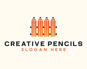 Pencil Fence School  logo design