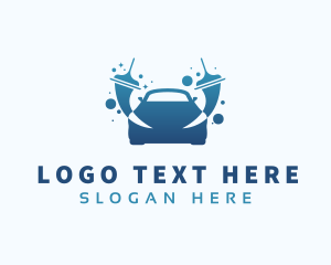 Cleaning - Car Wash Squeegee logo design