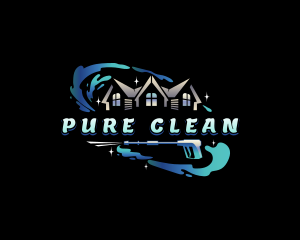 Pressure Wash Cleaning logo design