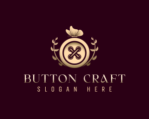 Button - Butterfly Button Tailoring logo design