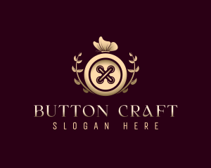 Butterfly Button Tailoring logo design