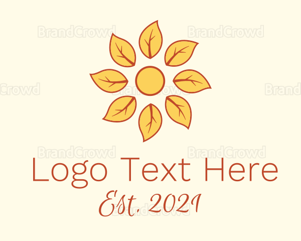 Leaf Flower Pattern Logo