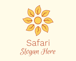 Leaf Flower Pattern Logo