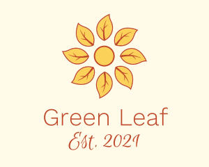 Leaf Flower Pattern logo design