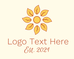 Organic Products - Leaf Flower Pattern logo design