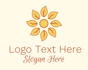 Leaf Flower Pattern Logo