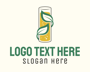 Liquid - Organic Beverage Tea logo design