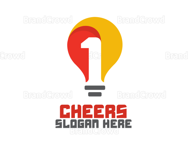 Yellow Bulb Number 1 Logo