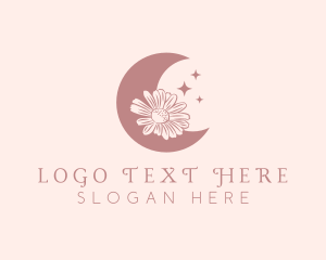 Crescent - Moon Flower Boutique logo design