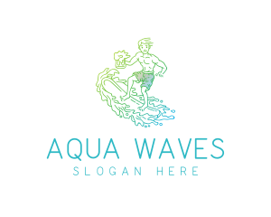 Surfer Beach Beer logo design