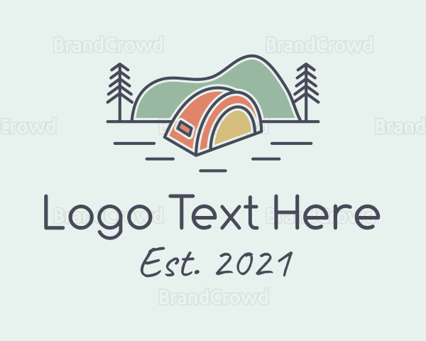 Tent Outdoor Scene Logo