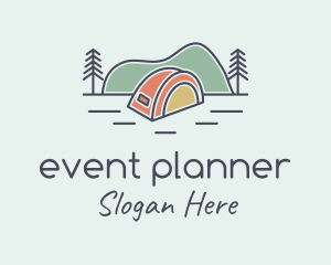 Tent Outdoor Scene Logo