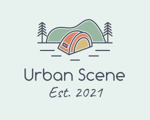 Scene - Tent Outdoor Scene logo design