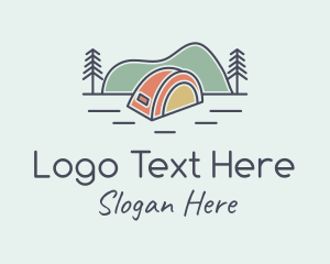 Tent Outdoor Scene Logo