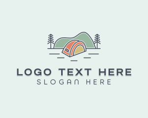 Scene - Tent Outdoor Scene logo design