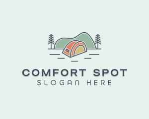 Tent Outdoor Scene logo design