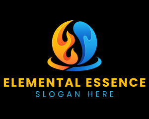 Element - Fire Water Element logo design