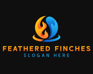 Fire Water Element logo design