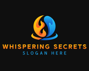 Fire Water Element logo design