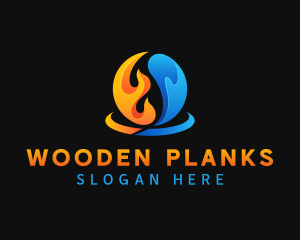 Fire Water Element logo design