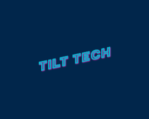 Neon Tilt Club logo design