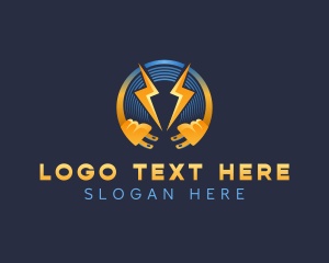 Industrial - Plug Electricity Energy logo design