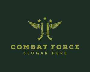 Military - Military Gun Rifle logo design